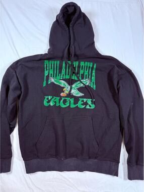 Urban Beast Philadelphia Eagles Black Hoodie with Green Logo